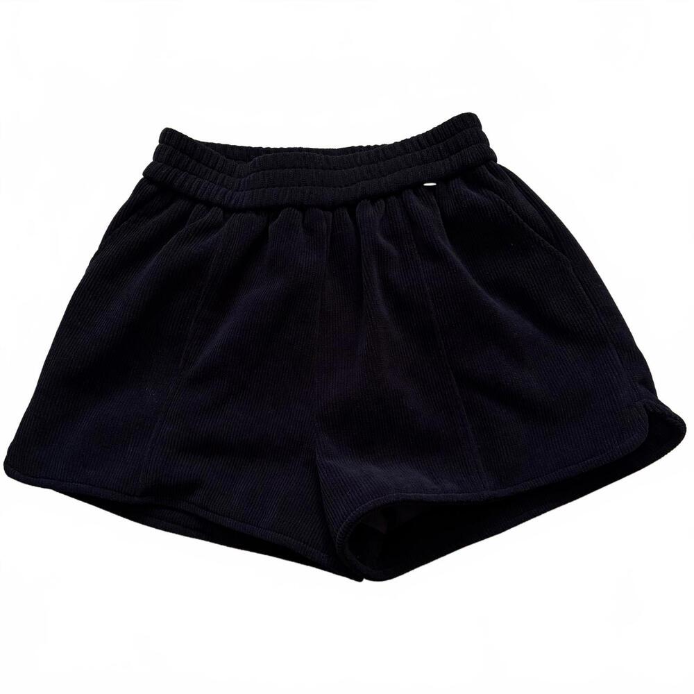 Corduroy Shorts Black Women's Size XS
